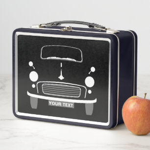 Custom Classic altes Morris Kleinwagen Mittagsbox Metall Brotdose