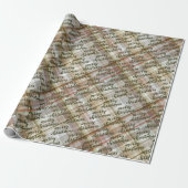 Custom Classic Beige Brown Gray White Gingham Geschenkpapier (Ungerollt)