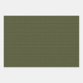 Custom Classic Beige Brown Gray White Gingham Geschenkpapier Set (Vorderseite 2)