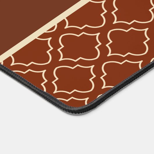 Custom Classic Brown Schreibtisch Mat Schreibtischunterlage (Ecke)