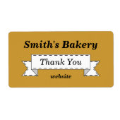 Custom Classic Danke Business Labels (Vorne)