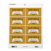 Custom Classic Danke Business Labels (Vorne)