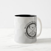 Custom Classic Golf Club Name Personalized Zweifarbige Tasse (VorderseiteRechts)