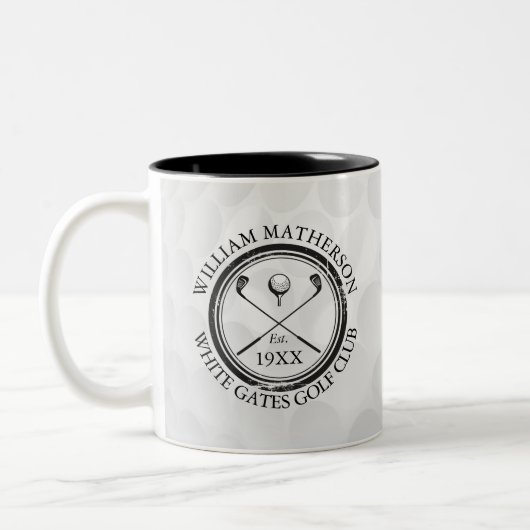 Custom Classic Golf Club Name Personalized Zweifarbige Tasse (Links)