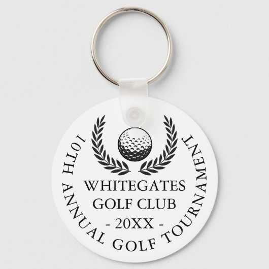 Custom Classic Golf Club Turnier Schlüsselanhänger (Rückseite)