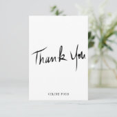 Custom Classic handbemalt Vielen Dank Dankeskarte (Stehend Vorderseite)