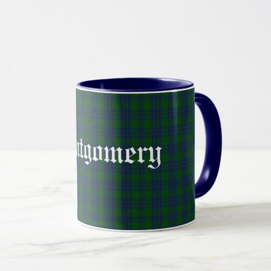 Custom Classic Montgomery Tartan Karierte Tasse (VorderseiteRechts)