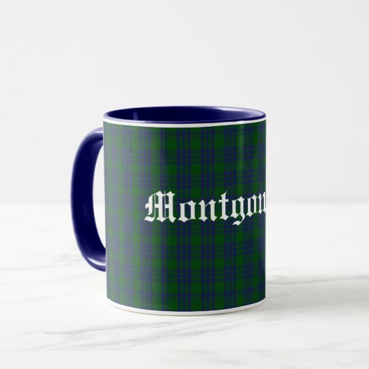 Custom Classic Montgomery Tartan Karierte Tasse (Vorderseite Links)
