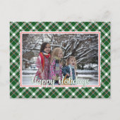 Custom Classic Red Green Blue Kariertes Muster Postkarte (Vorderseite)