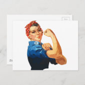 Custom Classic Rosie The Riveter Postkarte (Vorne/Hinten)