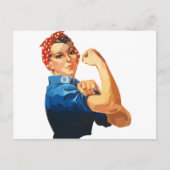 Custom Classic Rosie The Riveter Postkarte (Vorderseite)