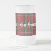 Custom Classic Royal Stewart Tartan Kariert Stein Mattglas Bierglas (Mittel)