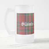 Custom Classic Royal Stewart Tartan Kariert Stein Mattglas Bierglas (Links)