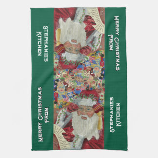 Custom Classic Santa Kitchen Handtücher Weihnachte