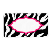 Custom Classic Zebra Labels (Vorne)