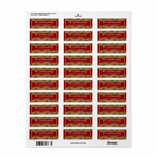 Custom Classour Season Garland Wreath Label (Vorne)