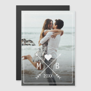 Custom Classy Trendy I Liebe You Heart Arrows 2025 Magnetkarte