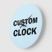 CUSTOM CLOCK GROßE WANDUHR (Winkel)