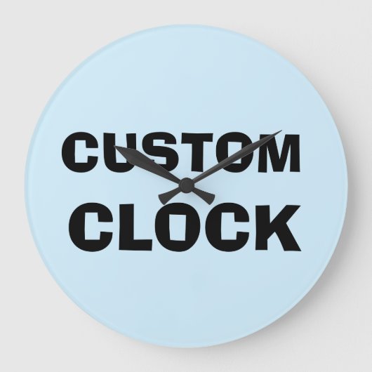 CUSTOM CLOCK GROßE WANDUHR (Vorderseite)