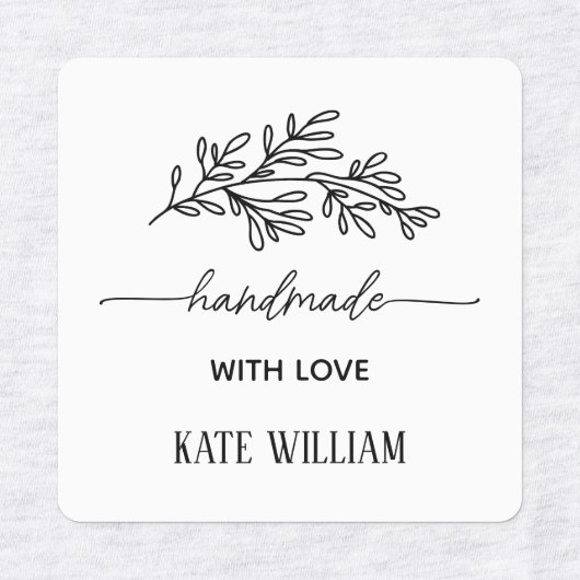 Custom Clothing Iron on label for handmade item Etiketten (Design 1)