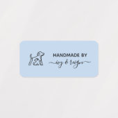 Custom clothing Label for crafter with pet icon Etiketten (Design 2)