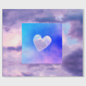 CUSTOM CLOUUD HERZ Wrackpapier Geschenkpapier (Flach)