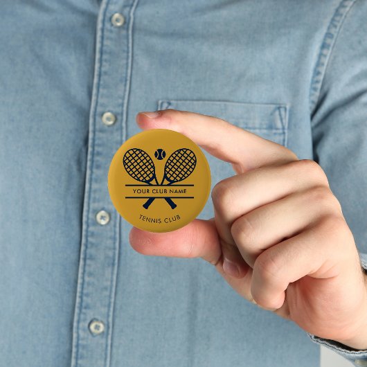 Custom Club Name Rasen Tennis Ikonen Sport Button
