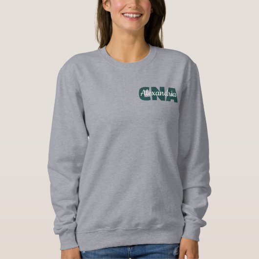 Custom CNA Credentials with Name Sweatshirt (Vorderseite)