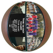 Custom Coach Danke Basketball mit Team Fotos (Vertikal)