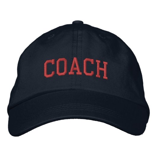 Custom Coach Gift Bestickte Baseballkappe (Vorderseite)