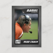 Custom Coach Trading Card, Coach Tribute Card Telefonnummerkarte (Vorderseite)