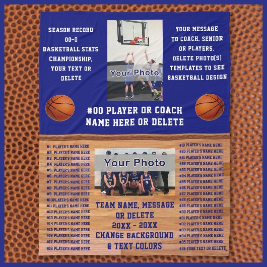 Custom COACH und Basketball SENIOR Nachtgeschenke, Fleecedecke