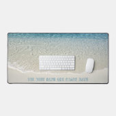 Custom Coasta Beach Ocean Waves Surf Sommer Art Schreibtischunterlage (Tastatur & Maus)