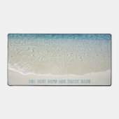Custom Coasta Beach Ocean Waves Surf Sommer Art Schreibtischunterlage (Vorderseite)