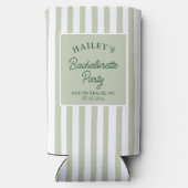 Custom Coastal Bachelorette Strand & Fun Selters Dosenkühler (Rückseite)