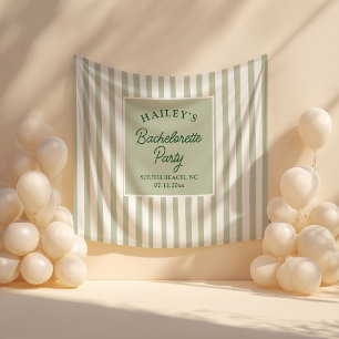 Custom Coastal Bachelorette Strand & Fun Wandteppich