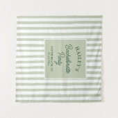 Custom Coastal Bachelorette Strand & Fun Wandteppich (Vorderseite (Horizontal))