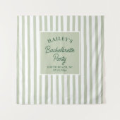 Custom Coastal Bachelorette Strand & Fun Wandteppich (Vorderseite)