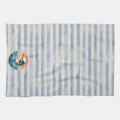 Custom Coastal/nautical/beach marlin sunset Geschirrtuch (Horizontal)