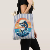 Custom Coastal/nautical/beach marlin sunset Tasche (Von Nahem)