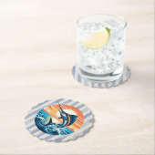 Custom Coastal/nautical/beach marlin sunset Untersetzer (Vor Ort)