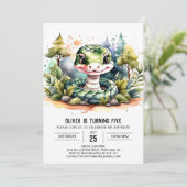 Custom Cobra Birthday Einladung (Stehend Vorderseite)