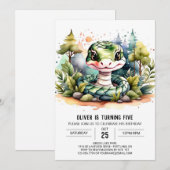 Custom Cobra Birthday Einladung (Vorne/Hinten)