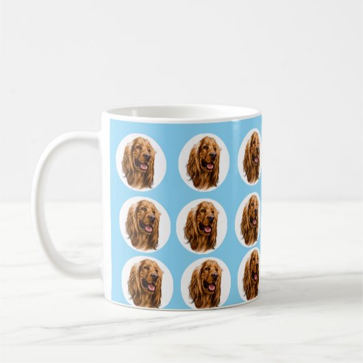 Custom Cocker Spaniel Photo Mug | Personalized Pet Kaffeetasse (Links)