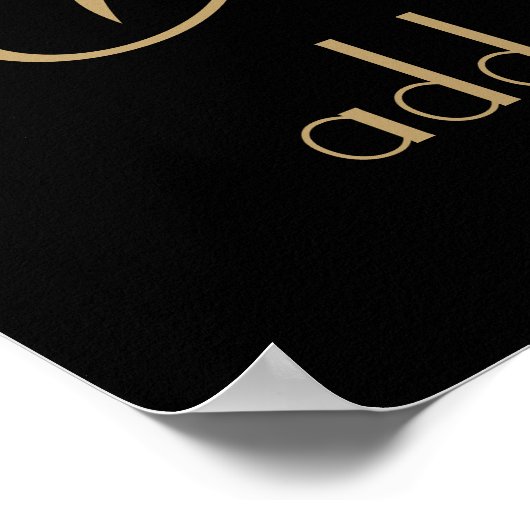 Custom Cocktail Großes Poster (Ecke)