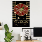 Custom Cocktail Großes Poster (Heimbüro)