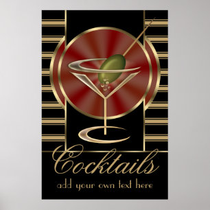 Custom Cocktail Großes Poster