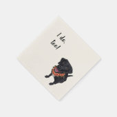 Custom Cocktail Napkin Black Lab Serviette (Ecke)