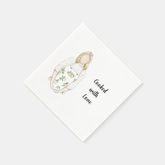 Custom Cocktail Napkin Serviette (Ecke)