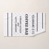 Custom Coffee Bar Modern Farmhouse Handtuch (Handtuch)